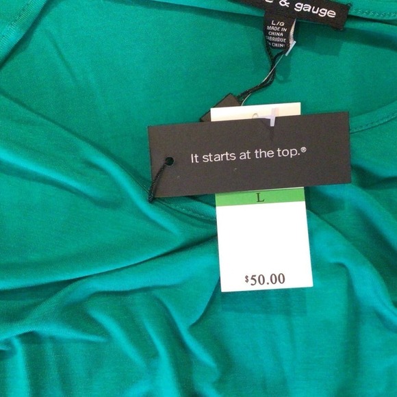 NWT Cable & Gauge top sz Large - Picture 3 of 5